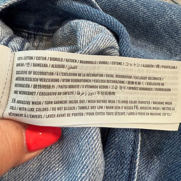 Women's Abercrombie & FItch Denim Blue Jean Jacket Size Medium - Picture 5 of 8